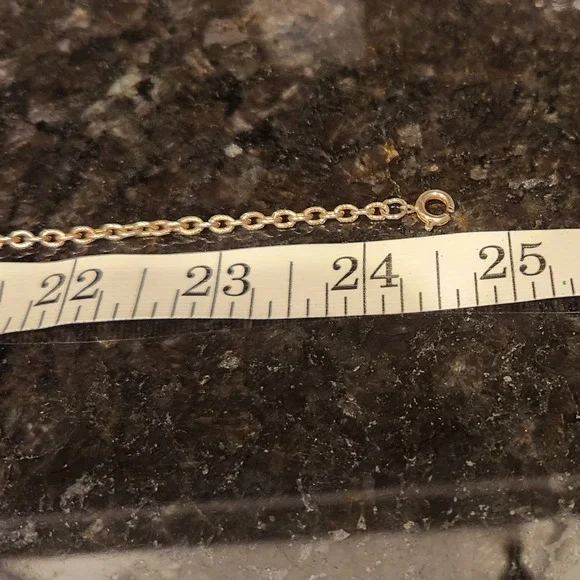 Blue Turquoise Heart Pendant Necklace Natural Stone Look Charm Gold Tone Chain - Picture 7 of 10